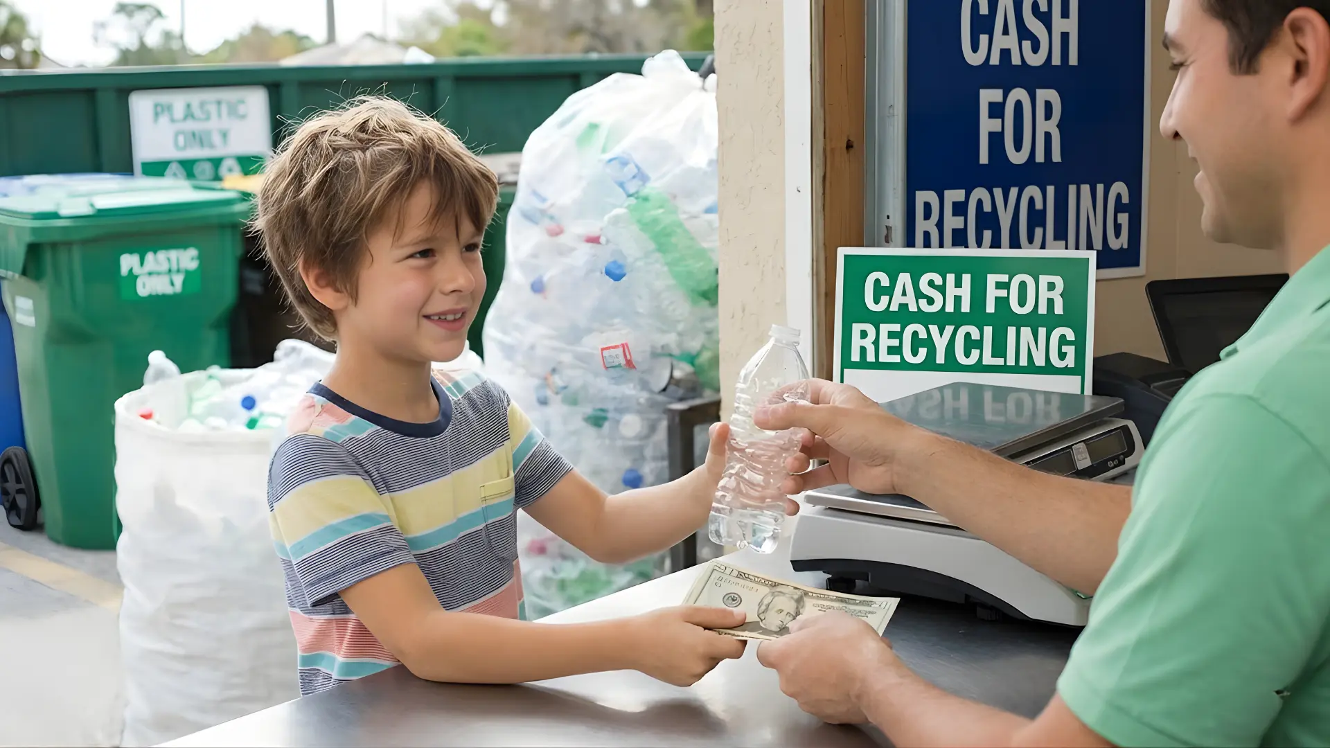 recycle plastic bottles for cash
