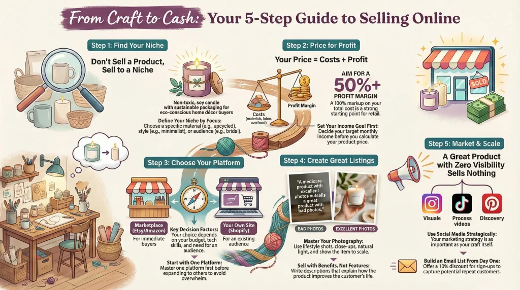 how to sell crafts online