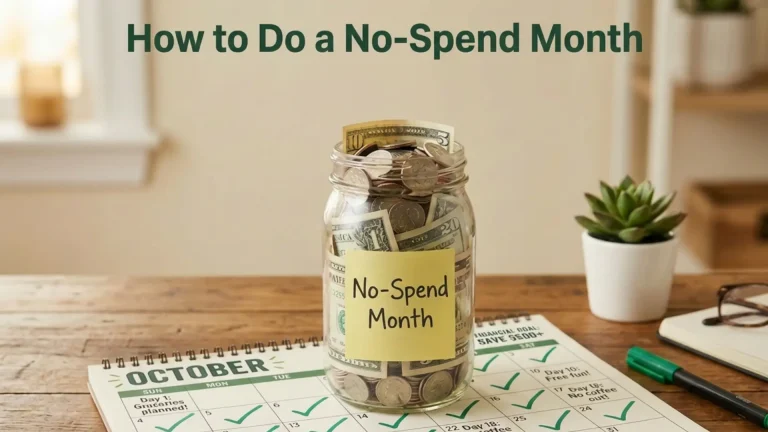 how to do a no-spend month