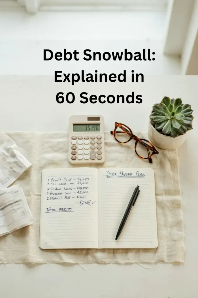 debt snowball method explained in 60 seconds