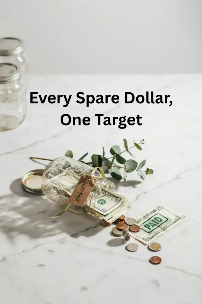 every spare dollar, one target